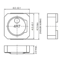TDK Shielded Wirewound Surface Mount Inductor with Ferrite Core 10 μH ±20% 1.22A Idc VLCF4020T-100MR85