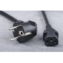 RS PRO Straight to CEE 7/7 Power Cord 10 m Black PVC Jacket 250V 10A Cable 615-1160