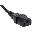 RS PRO Straight to CEE 7/7 Power Cord 10 m Black PVC Jacket 250V 10A Cable 615-1160