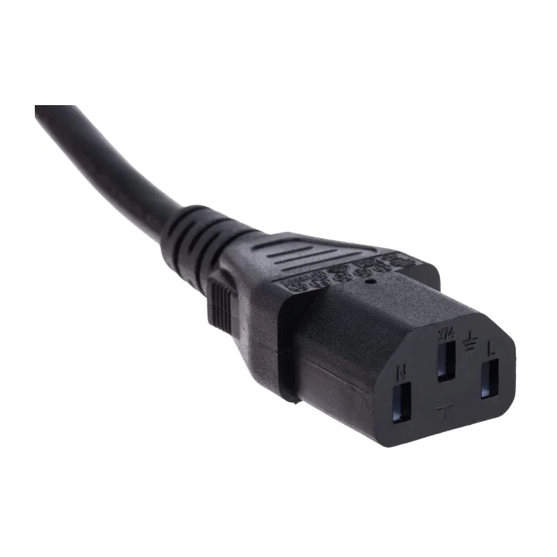 RS PRO Straight to CEE 7/7 Power Cord 10 m Black PVC Jacket 250V 10A Cable 615-1160