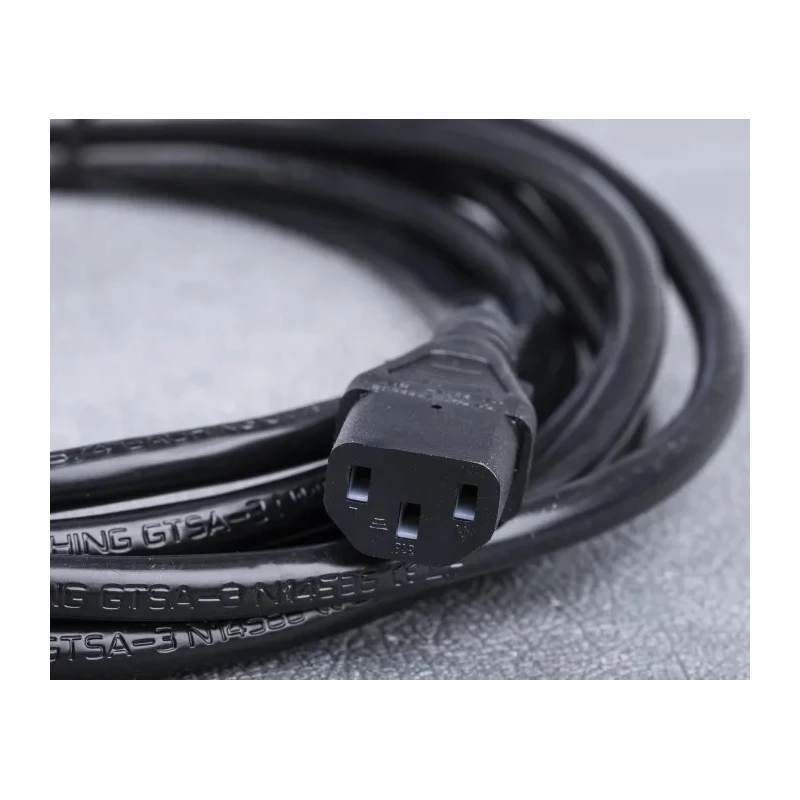 RS PRO Straight to CEE 7/7 Power Cord 10 m Black PVC Jacket 250V 10A Cable 615-1160