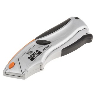 Bahco Safety Knife with Straight Quick Change Retractable Blade, 6 Blades SQZ150003