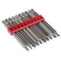 RS PRO Screwdriver Bit Set Phillips Pozidriv Slotted Torx Driver Bits 100mm 10 Pieces 615-9186