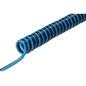 Festo Polyurethane Blue and Black 6 m Recoil Hose 12mm Tube Outside Diameter, 8mm Tube Inside Diameter PUN-12X2-S-6-DUO-BS