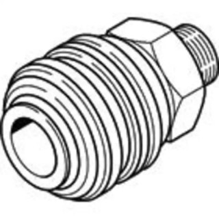 Festo Brass Pneumatic Quick Connect Coupling 3/8 in Female G Thread Nickel Plated KD4-3/8-A