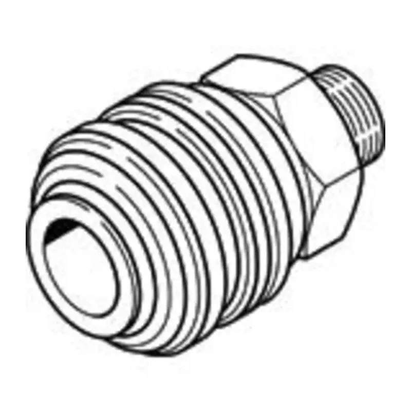 Festo Brass Pneumatic Quick Connect Coupling 3/8 in Female G Thread Nickel Plated KD4-3/8-A