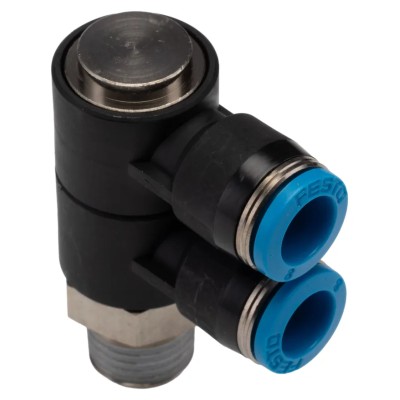 Festo Polybutylene Pneumatic Fitting Tube Size 8 mm Male Thread R1/4 Maximum Operating Temperature 80°C QSLV2-1/4-8