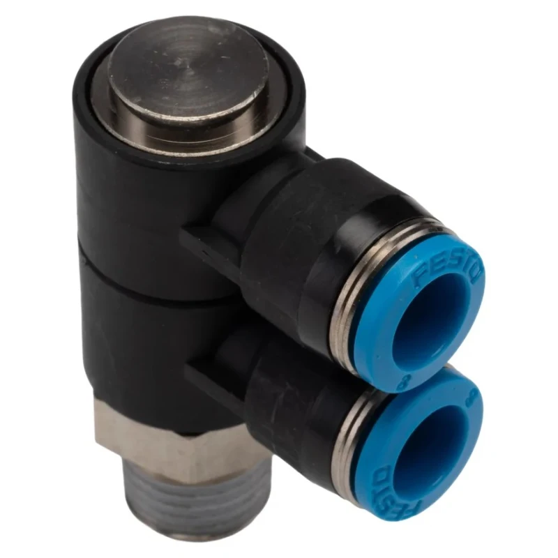 Festo Polybutylene Pneumatic Fitting Tube Size 8 mm Male Thread R1/4 Maximum Operating Temperature 80°C QSLV2-1/4-8