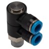 Festo Polybutylene Pneumatic Fitting Tube Size 8 mm Male Thread R1/4 Maximum Operating Temperature 80°C QSLV2-1/4-8