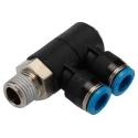 Festo Polybutylene Pneumatic Fitting Tube Size 8 mm Male Thread R1/4 Maximum Operating Temperature 80°C QSLV2-1/4-8