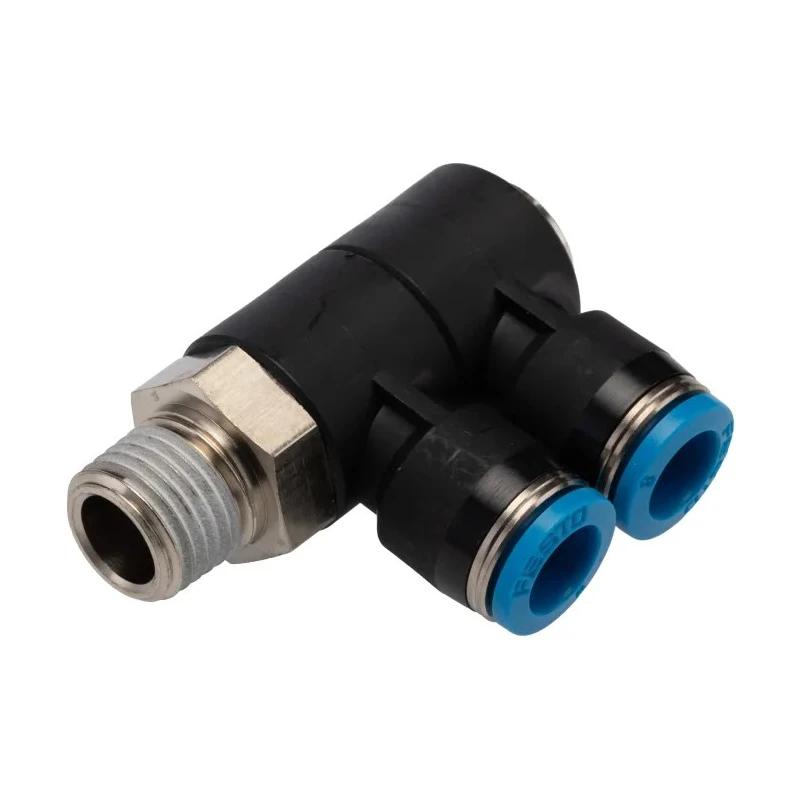 Festo Polybutylene Pneumatic Fitting Tube Size 8 mm Male Thread R1/4 Maximum Operating Temperature 80°C QSLV2-1/4-8