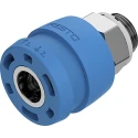 Festo Brass Pneumatic Quick Connect Coupling 3/8 in Female G NPHS-D6-P-G38