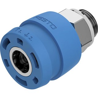 Festo Brass Pneumatic Quick Connect Coupling 3/8 in Female G NPHS-D6-P-G38
