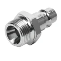 Festo Brass Pneumatic Quick Connect Coupling 1/2 in Male G KS4-1/2-A