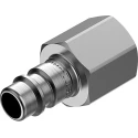 Festo Pneumatic Quick Connect Coupling 3/8 in Male G Thread, Nickel Plated Brass, NPHS-S6-M-G38F