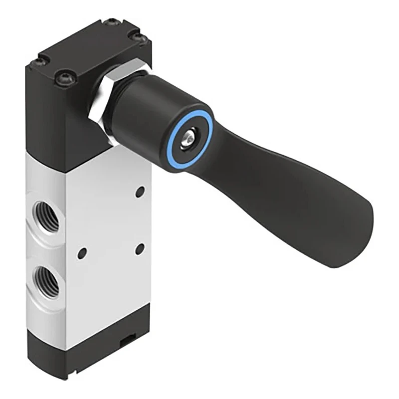 Festo Lever Pneumatic Manual Control Valve 5/2 Function, Aluminium Alloy Body, G 1/4 Port, 10 bar Pressure VHEF-HS-M52-M-G14