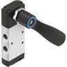 Festo Lever Pneumatic Manual Control Valve 5/2 Function, Aluminium Alloy Body, G 1/4 Port, 10 bar Pressure VHEF-HS-M52-M-G14