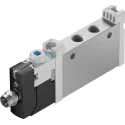 Festo Pneumatic Solenoid Valve 5/2 Way Monostable Aluminium Alloy Body 24V DC VUVG-L10-M52-RT-M7-1R8L