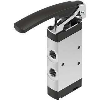 Festo Plunger Pneumatic Manual Control Valve, 5/2 Valve Function, G 1/4 Port Size, Aluminium Alloy Body, 10 VHEF-L-M52-E-G14