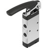 Festo Plunger Pneumatic Manual Control Valve, 5/2 Valve Function, G 1/4 Port Size, Aluminium Alloy Body, 10 VHEF-L-M52-E-G14