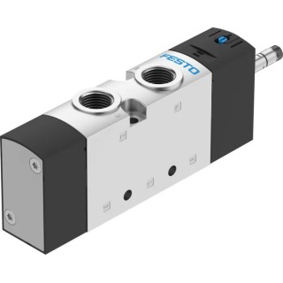 Festo Pneumatic Solenoid Valve 5/2 Electric G 3/8 in Die Cast Aluminium VUVS-L30-M52-MD-G38-F8