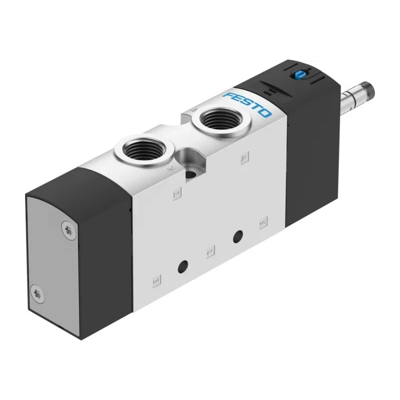Festo Pneumatic Solenoid Valve 5/2 Electric G 3/8 in Die Cast Aluminium VUVS-L30-M52-MD-G38-F8