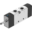 Festo Pneumatic Solenoid Valve 5/2 Electric G 3/8 in Die Cast Aluminium VUVS-L30-M52-MD-G38-F8