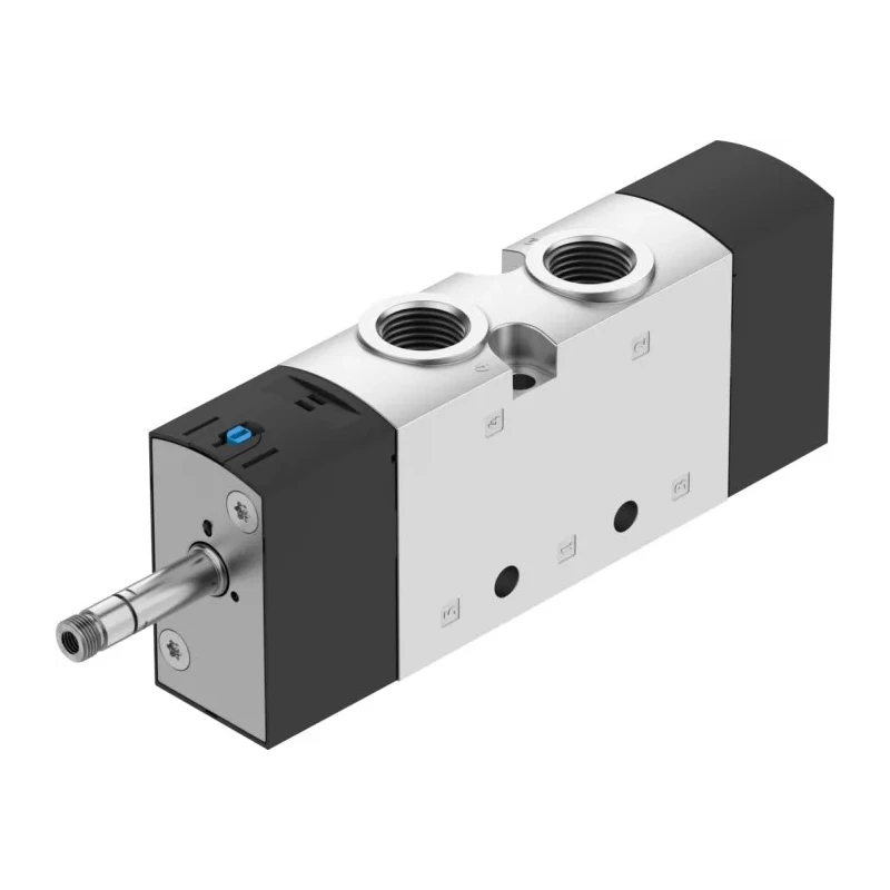 Festo Pneumatic Solenoid Valve 5/2 Electric G 3/8 in Die Cast Aluminium VUVS-L30-M52-MD-G38-F8