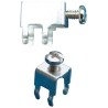 Keystone Brass Right Angle Screw Terminal 15A, 5mm Pitch, 4 Legs, Tin Plated Body 7689