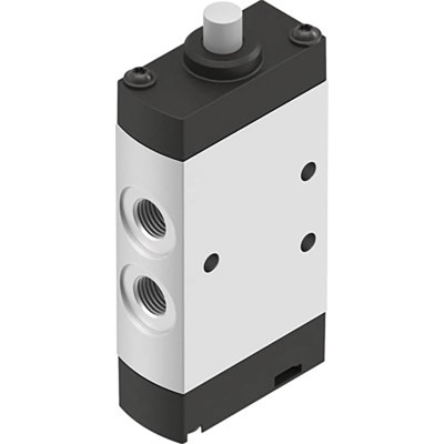 Festo Plunger Pneumatic Manual Control Valve VMEF Series G 1/8 5/2 Valve Function 10 bar Max Pressure VMEF-S-M52-E-G18