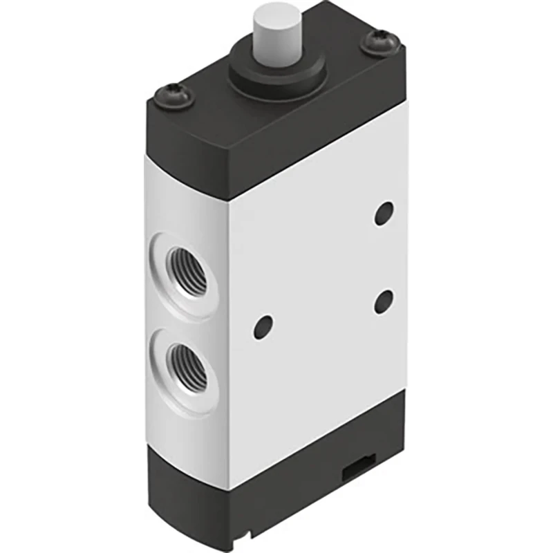 Festo Plunger Pneumatic Manual Control Valve VMEF Series G 1/8 5/2 Valve Function 10 bar Max Pressure VMEF-S-M52-E-G18