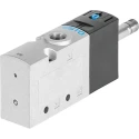 Festo Pneumatic Solenoid Valve 3/2 NC Solenoid G Inline 3-Port 10 bar 1600 L/min Die Cast Aluminium VUVS-LT30-M32C-MD-G38-F8