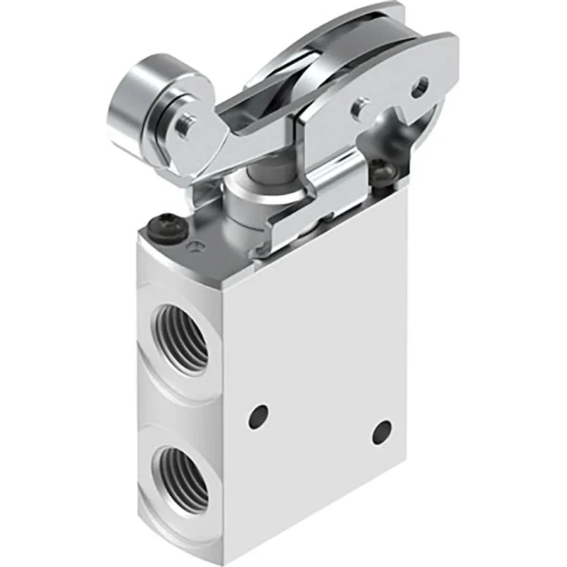 Festo Roller Lever Pneumatic Manual Control Valve Aluminium Alloy Body 3/2 Valve Function G 1/4 Port Size VMEF-RT-M32-M-G14