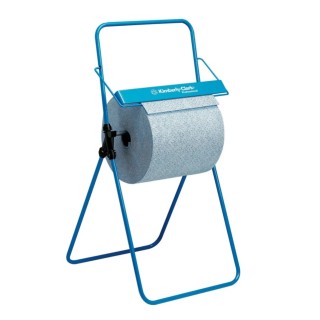 Kimberly Clark Stainless Steel Blue Free Stand Floor Standing Paper Towel Dispenser 550mm Depth 960mm Height 6154