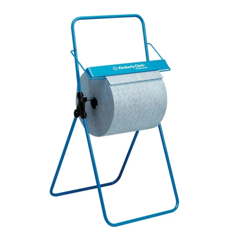 Kimberly Clark Stainless Steel Blue Free Stand Floor Standing Paper Towel Dispenser 550mm Depth 960mm Height 6154