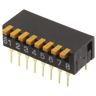 Omron Piano Rotary Coded DIP Switch Through Hole A6DR-8100