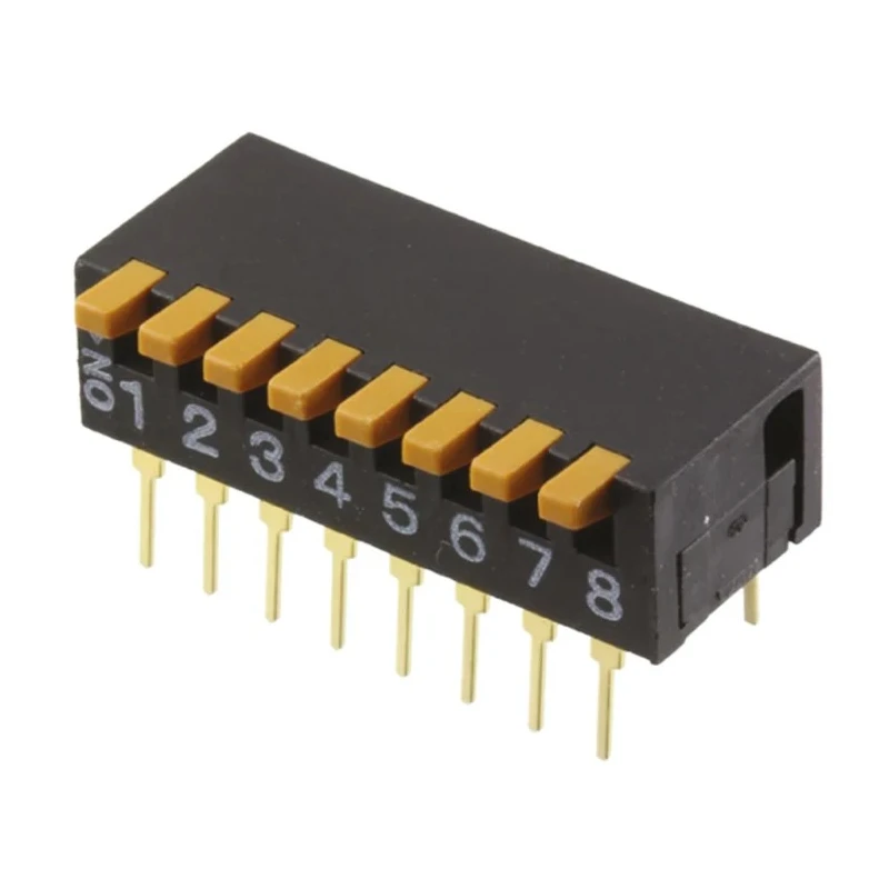 Omron Piano Rotary Coded DIP Switch Through Hole A6DR-8100
