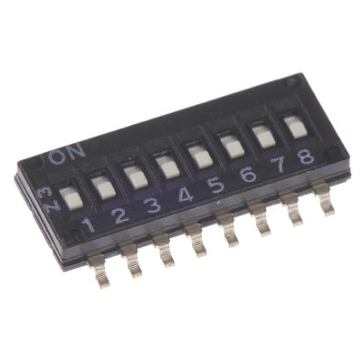 Omron Slide Rotary Coded DIP Switch Surface Mount A6H-8102