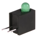 Kingbright Green Right Angle PCB LED Indicator 3 mm (T-1) 2.5 V 30mA Luminous Intensity 20mcd L-710A8EW/1GD