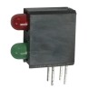 Kingbright Red, Green Right Angle PCB LED Indicator 3 mm (T-1), 2 LEDs 2.5 V L-710A8MD/1I1GD