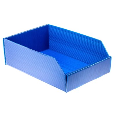 RS PRO Polypropylene Storage Bin 300 mm x 200 mm x 100 mm Blue 617-3205