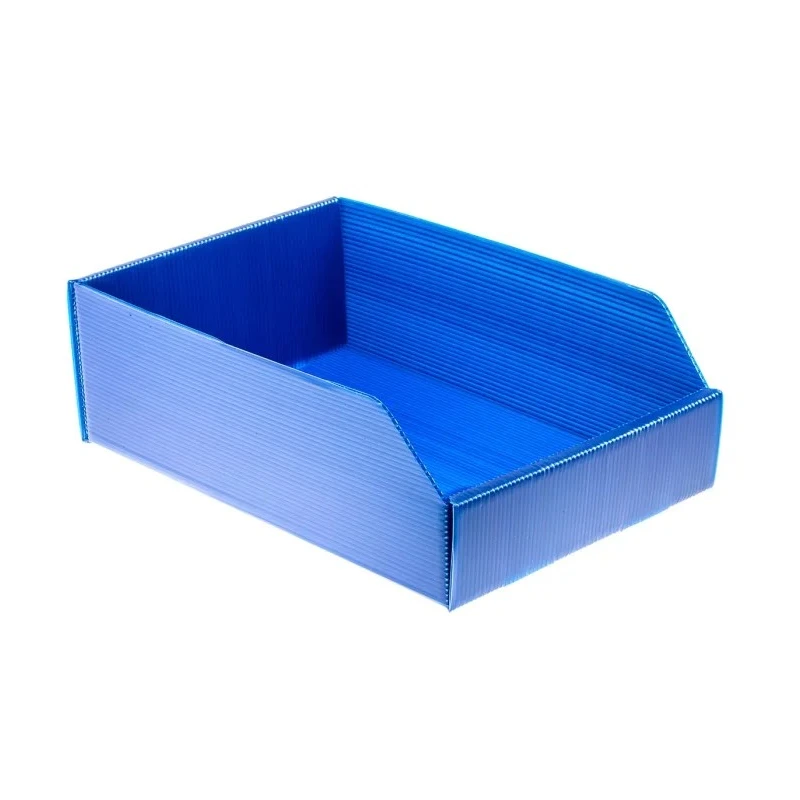 RS PRO Polypropylene Storage Bin 300 mm x 200 mm x 100 mm Blue 617-3205