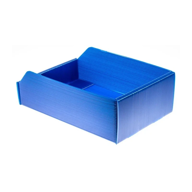 RS PRO Polypropylene Storage Bin 300 mm x 200 mm x 100 mm Blue 617-3205