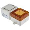 e2s SONFL1X Series Amber Sounder-Beacon Combination IP66 230V AC 100 dB Electronic SONFL1XAC230W/A