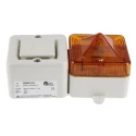 e2s SONFL1X Series Amber Sounder-Beacon Combination IP66 230V AC 100 dB Electronic SONFL1XAC230W/A