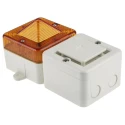 e2s SONFL1X Series Amber Sounder-Beacon Combination IP66 230V AC 100 dB Electronic SONFL1XAC230W/A