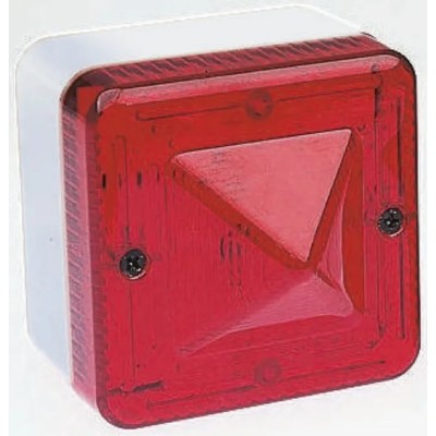 e2s L101X Series Red Beacon 12V AC/DC Flashing Surface Mount Xenon Bulb IP66 