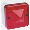 e2s L101X Series Red Beacon 12V AC/DC Flashing Surface Mount Xenon Bulb IP66