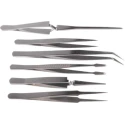 RS PRO Stainless Steel ESD Safe Tweezer Set 6 Pieces with PVC Pouch 618-8386