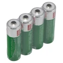 RS PRO Rechargeable AA Nickel Metal Hydride Battery 2.6 Ah 1.2 V Pack of 4 617-0773